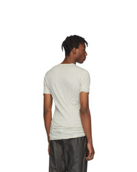 T-shirt à col rond blanc Rick Owens