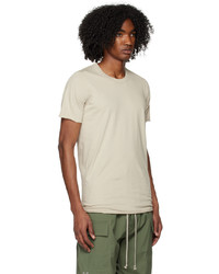 T-shirt à col rond blanc Rick Owens