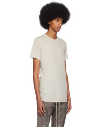 T-shirt à col rond blanc Rick Owens