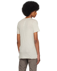 T-shirt à col rond blanc Rick Owens