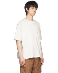 T-shirt à col rond blanc Kuro