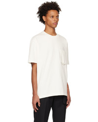 T-shirt à col rond blanc Solid Homme