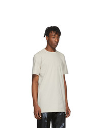 T-shirt à col rond blanc Rick Owens