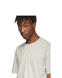 T-shirt à col rond blanc Rick Owens