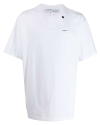 T-shirt à col rond blanc Off-White