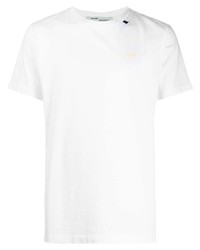 T-shirt à col rond blanc Off-White