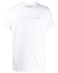 T-shirt à col rond blanc Off-White