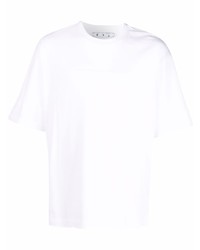 T-shirt à col rond blanc Off-White