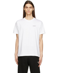 T-shirt à col rond blanc Off-White