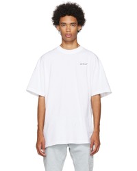 T-shirt à col rond blanc Off-White