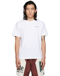 T-shirt à col rond blanc Off-White