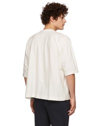 T-shirt à col rond blanc Homme Plissé Issey Miyake