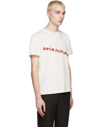 T-shirt à col rond blanc Yang Li