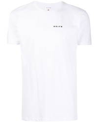 T-shirt à col rond blanc OKLYN
