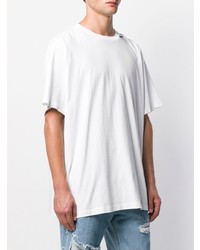 T-shirt à col rond blanc Off-White