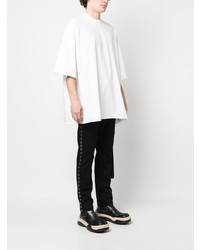 T-shirt à col rond blanc Rick Owens DRKSHDW