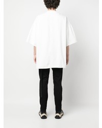 T-shirt à col rond blanc Rick Owens DRKSHDW