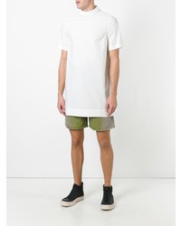 T-shirt à col rond blanc Rick Owens