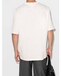 T-shirt à col rond blanc Bottega Veneta