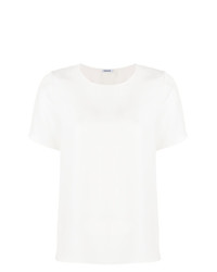 T-shirt à col rond blanc P.A.R.O.S.H.