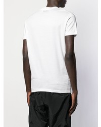 T-shirt à col rond blanc DSQUARED2