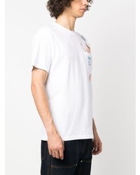 T-shirt à col rond blanc MC2 Saint Barth