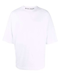 T-shirt à col rond blanc Palm Angels