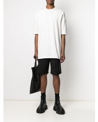 T-shirt à col rond blanc Rick Owens