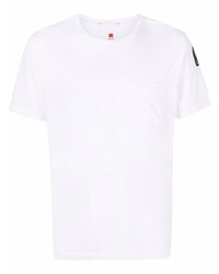 T-shirt à col rond blanc Parajumpers