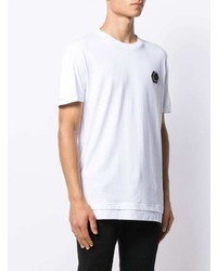 T-shirt à col rond blanc Philipp Plein