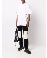 T-shirt à col rond blanc MSGM