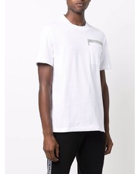 T-shirt à col rond blanc Calvin Klein