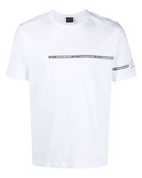 T-shirt à col rond blanc Paul & Shark