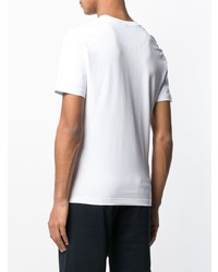 T-shirt à col rond blanc Love Moschino