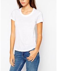 T-shirt à col rond blanc Asos