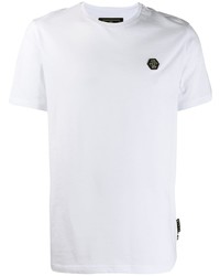 T-shirt à col rond blanc Philipp Plein