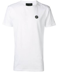 T-shirt à col rond blanc Philipp Plein