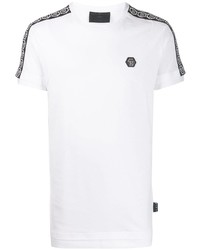 T-shirt à col rond blanc Philipp Plein