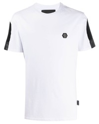 T-shirt à col rond blanc Philipp Plein