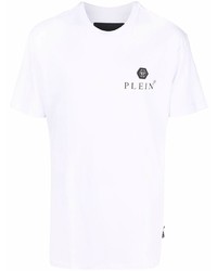 T-shirt à col rond blanc Philipp Plein