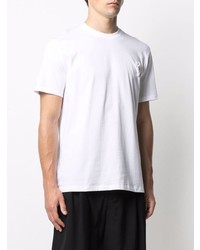 T-shirt à col rond blanc Raf Simons X Fred Perry