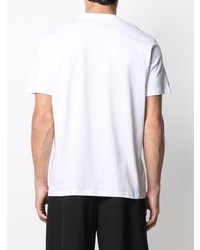 T-shirt à col rond blanc Raf Simons X Fred Perry