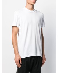 T-shirt à col rond blanc Low Brand