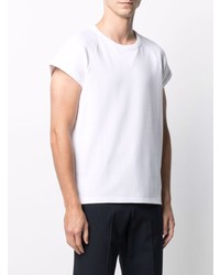 T-shirt à col rond blanc Thom Browne