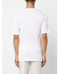 T-shirt à col rond blanc Laneus