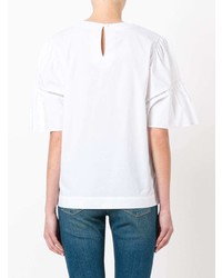 T-shirt à col rond blanc P.A.R.O.S.H.