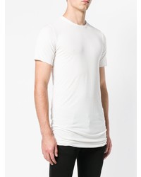 T-shirt à col rond blanc Rick Owens