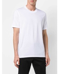 T-shirt à col rond blanc Jil Sander