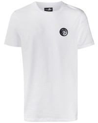 T-shirt à col rond blanc Plein Sport