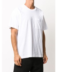 T-shirt à col rond blanc Acne Studios